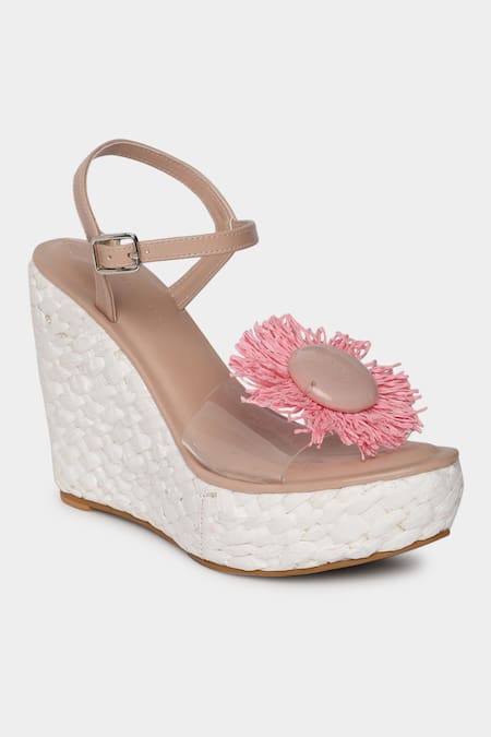 Aanchal Sayal Floral Applique Wedges 