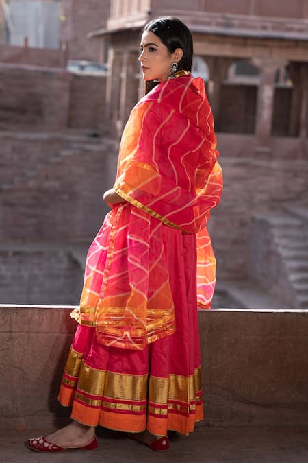 Bannhi By Priyanka Rathore Embroidered Anarkali With Dupatta 