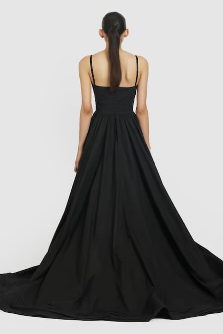 Gauri & Nainika Knot Detailed Romper With Overskirt 