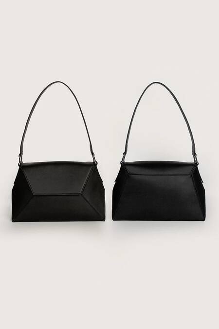 Buy_The House Of Ganges_Black Hazel Rectangle Shaped Handbag