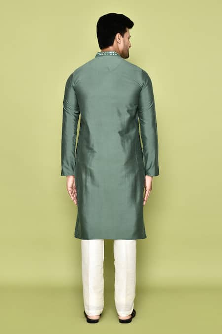 Arihant Rai Sinha Silk Embroidered Kurta With Pant 