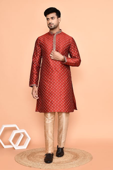 Arihant Rai Sinha Leaf Embroidered kurta With Pant 