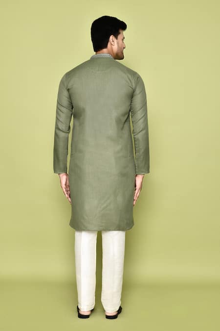 Arihant Rai Sinha Embroidered Neck Kurta With Pant 