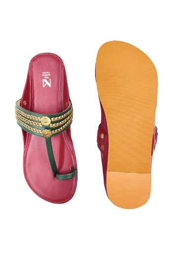 The Madras Trunk Haiku Ruhi Cut-Out Pattern Kolhapuri Flats 