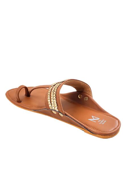 Buy_The Madras Trunk_Brown Haiku Ruhi Braided Kolhapuri Flats 