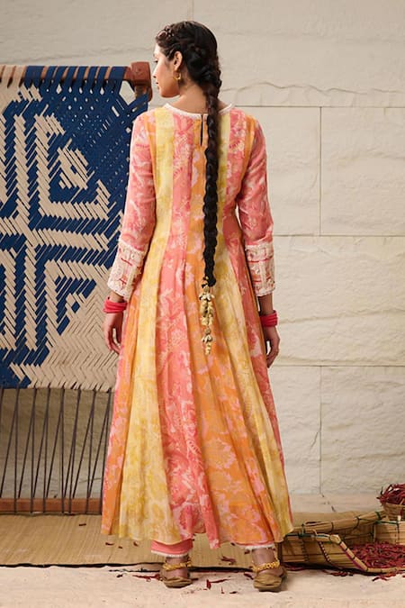 Saundh Kora Embroidered Anarkali Set 