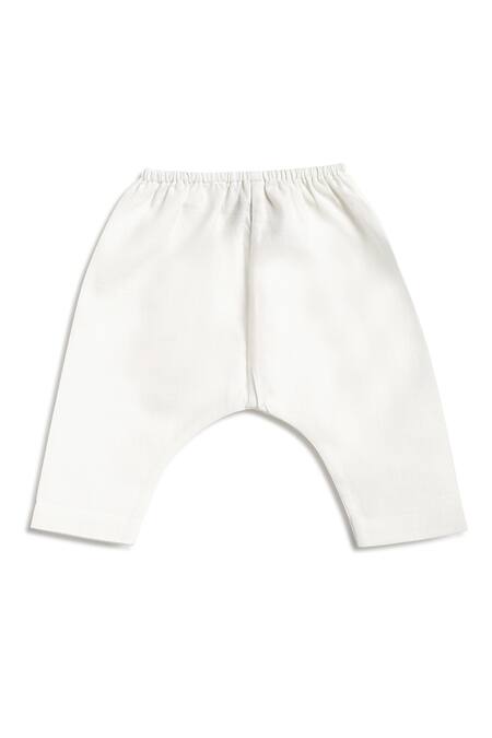 Buy Tiber Taber Blue Cotton Brooches Cloud Print Top Pant Set Buy_Tiber Taber_Blue Cotton Brooches Cloud Print Top Pant Set