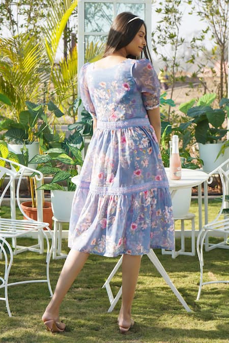 Monk & Mei By Sonia Anand Mimosa Floral Print Dress 