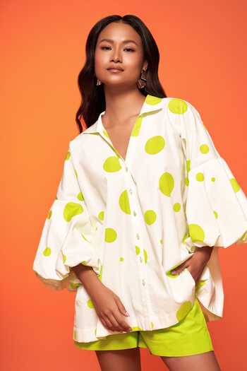 Neetiandmudita Polka Print Shirt 