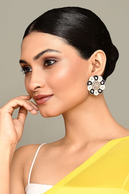 Nazaakat By Samara Singh Embellished Stud Earrings 