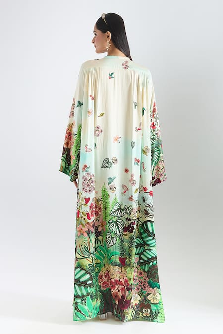 Prints By Radhika Botanical Placement Print Kaftan 