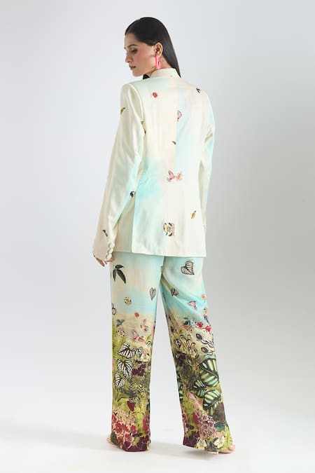 Prints By Radhika Placement Printed Blazer & Pant Set 