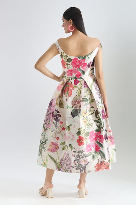 Prints By Radhika Botanical Print Dress 