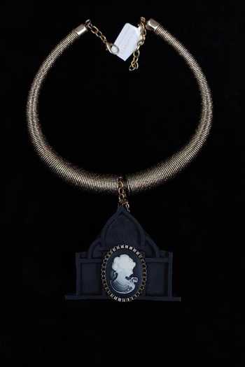 Rejuvenate Jewels Multi Color Victoria Taj Shaped Choker Online at Aza Fashions Rejuvenate Jewels_Multi Color Victoria Taj Shaped Choker_Online_at_Aza_Fashions