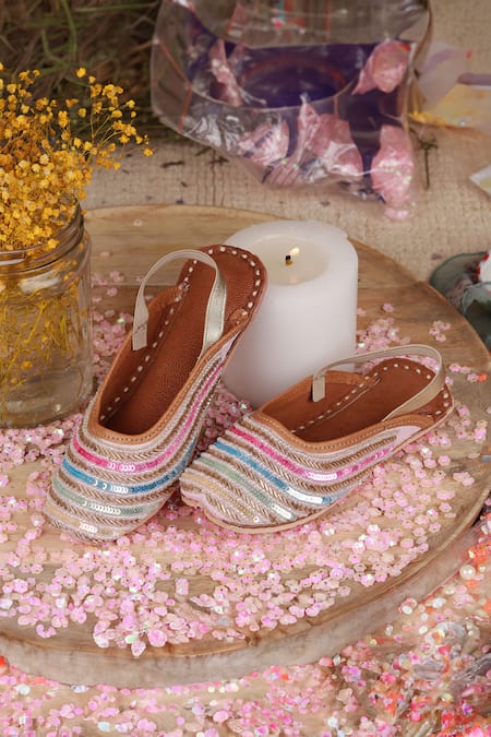 HELLO JR Rang Bead Embellished Mules 