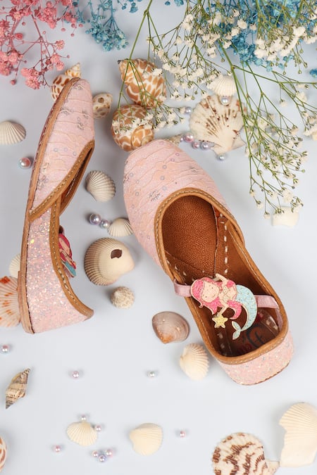 Hello JR Jade Mermaid Glitter Juttis 