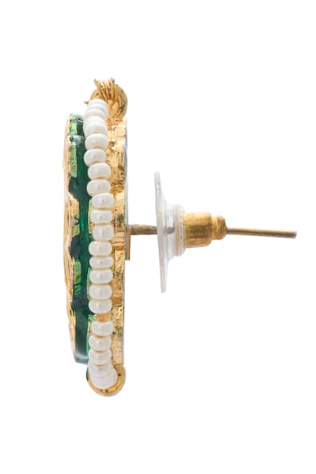 Shop Just Shradhas Multi Color Pearls, Stones Embellished Choker Necklace Set Online at Aza Fashions Shop_Just Shradhas_Multi Color Pearls, Stones Embellished Choker Necklace Set _Online_at_Aza_Fashions