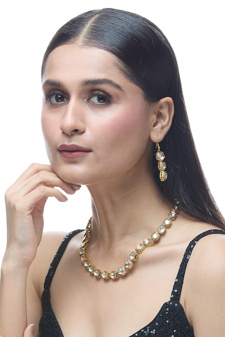 Just Shradha's Stone Studded Necklace Set 