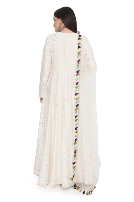 Payal Singhal Gul Embroidered High Low Anarkali Set 