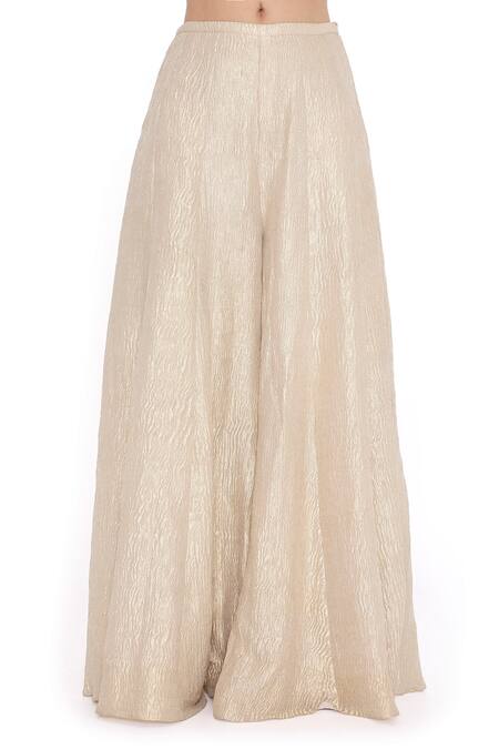 Buy Payal Singhal Purple Satin, Tissue Fall Lily Bloom Embellished Bib Jacket Sharara Set Buy_Payal Singhal_Purple Satin, Tissue Fall Lily Bloom Embellished Bib Jacket Sharara Set