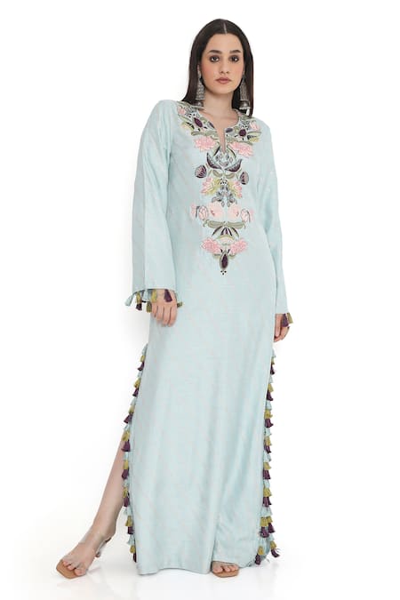 Payal Singhal Floral Embroidered Kaftan 