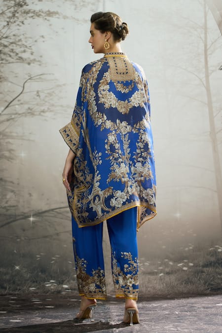 Rajdeep Ranawat Chanel Floral Print Tunic & Flared Pant Set 