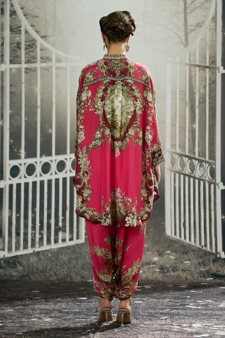 Rajdeep Ranawat Mabel Floral Print Shirt Kurta & Dhoti Pant Set 