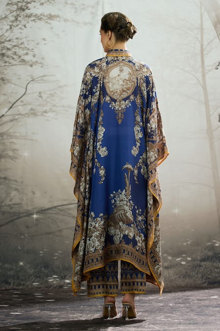 Rajdeep Ranawat Sharifa Printed Kaftan Shirt & Palazzo Set 