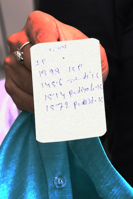 Shop_Arihant Rai Sinha_Blue Silk, Cotton Embroidery Thread Kurta And Cream Dhoti Pant Set_Online_at_Aza_Fashions