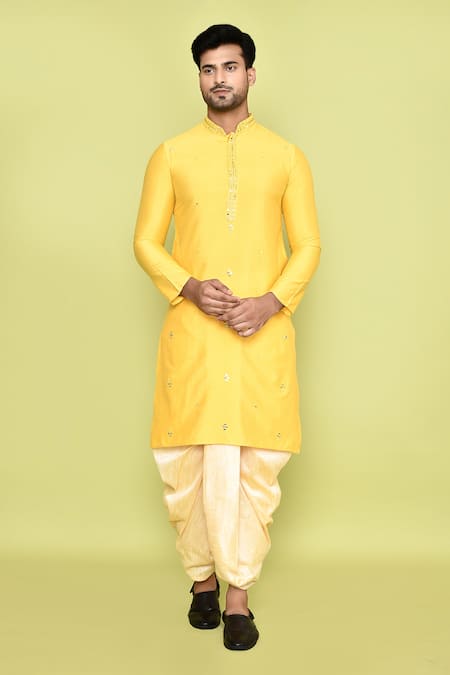 Arihant Rai Sinha Embroidered Kurta & Beige Dhoti Pant Set 