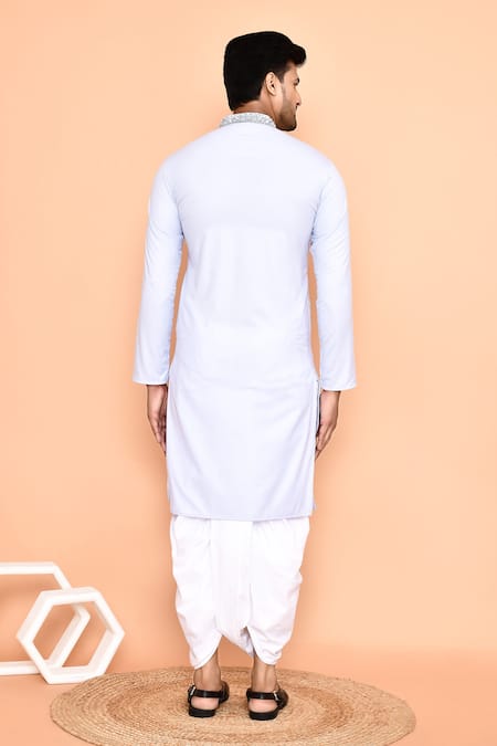 Arihant Rai Sinha Cotton Kurta & Off-White Dhoti Pant Set 