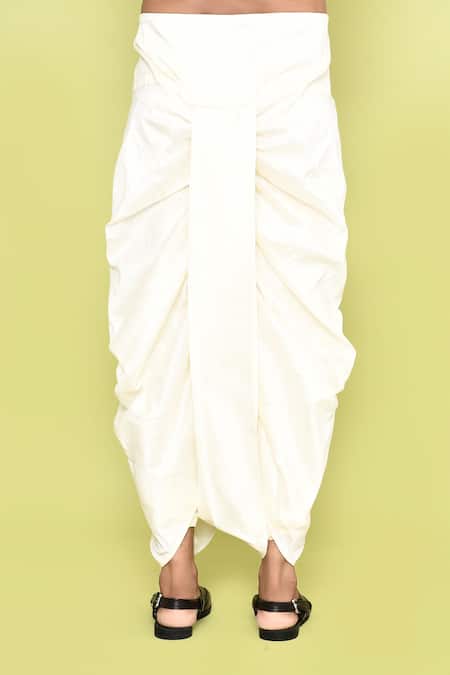 Buy_Arihant Rai Sinha_Green Silk Mirrors Embroidered Butti Kurta With Dhoti Pant _Online_at_Aza_Fashions