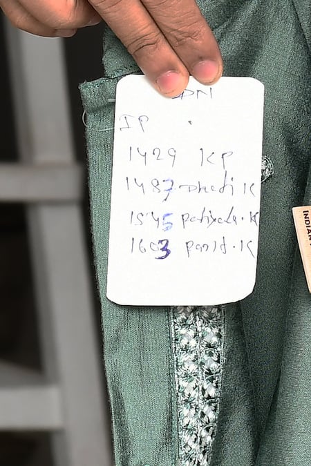 Shop_Arihant Rai Sinha_Green Silk Mirrors Embroidered Butti Kurta With Dhoti Pant _Online_at_Aza_Fashions