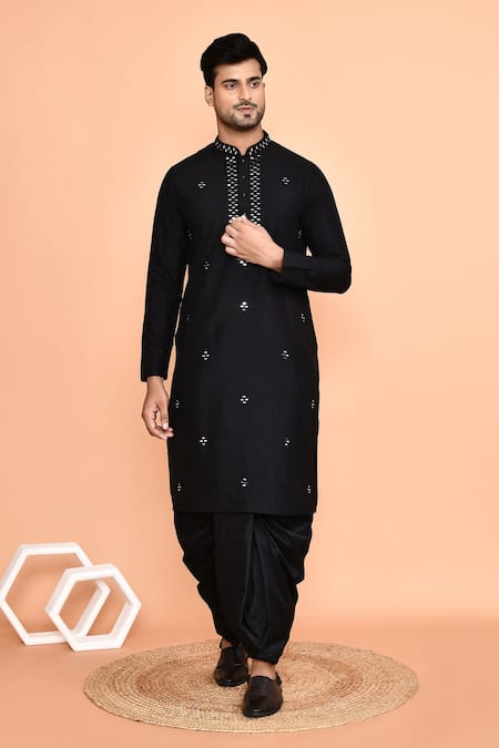 Arihant Rai Sinha Diamond Embroidered Kurta With Dhoti Pant 