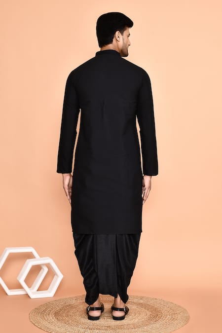 Arihant Rai Sinha Geometric Mirror Embroidered Kurta With Dhoti Pant 