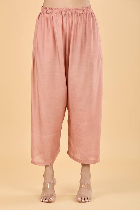 Dot Pink Silk Embroidery Round Neck Scattered Kurta And Pant Set at Aza Fashions Dot_Pink Silk Embroidery Round Neck Scattered Kurta And Pant Set _at_Aza_Fashions