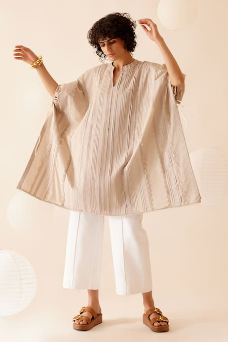 Bunka Ava Pintuck Detailed Kaftan 