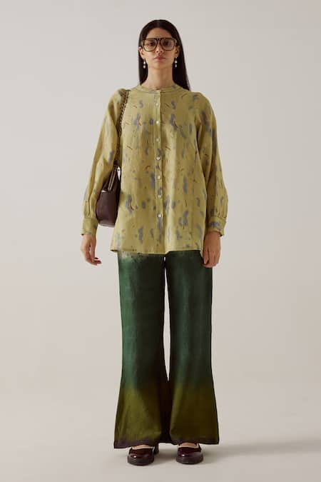 Cord Ruth Stroke Mirage Print Shirt With Pant 