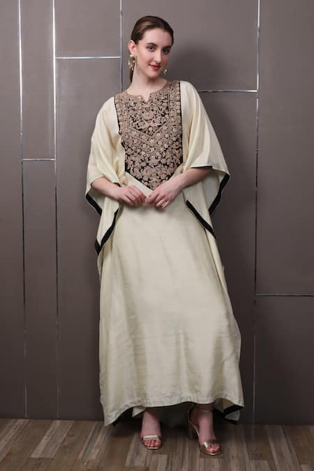 SAYISHA Hand Embroidered Kaftan Dress 