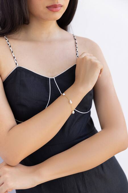 Shop Shimona Black Cotton, Linen Embroidery V-neck Dress Online at Aza Fashions Shop_Shimona_Black Cotton, Linen Embroidery V-neck Dress _Online_at_Aza_Fashions