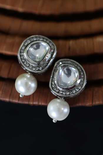 Do Taara Polki & Pearl Drop Earrings 