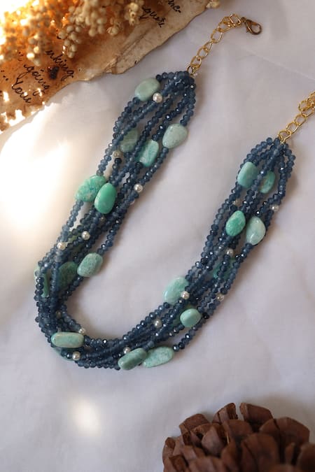Do Taara Stone Embellished Multi Layered Necklace 