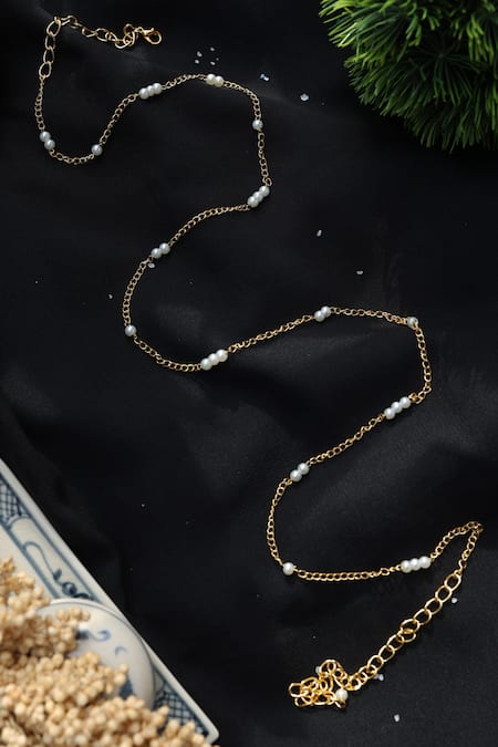 Do Taara Gold Shell Pearls Kamarbandh 