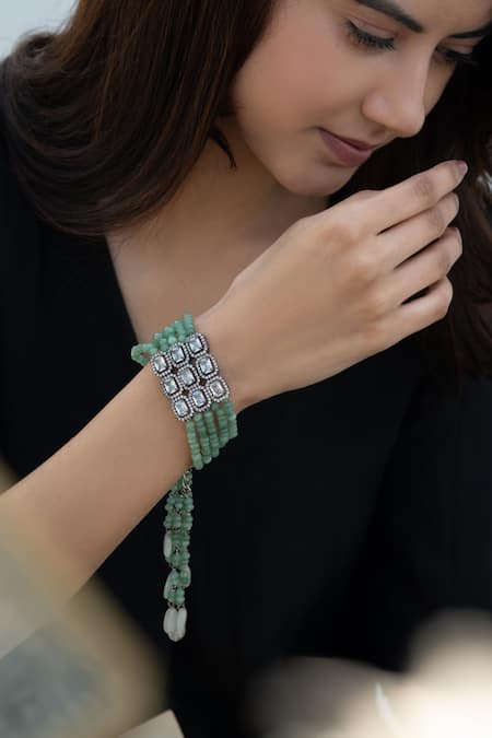 Do Taara Faux Diamond Studded Bracelet 