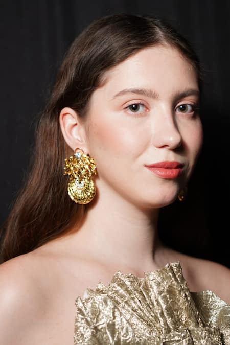 Gaurish bespoke jewellery Wander Stone Embellished Earrings 