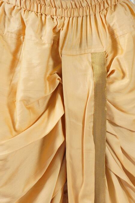 Little Bansi Red Cotton Embroidery Floral Print Woven Sherwani With Dhoti Pant at Aza Fashions Little Bansi_Red Cotton Embroidery Floral Print Woven Sherwani With Dhoti Pant _at_Aza_Fashions