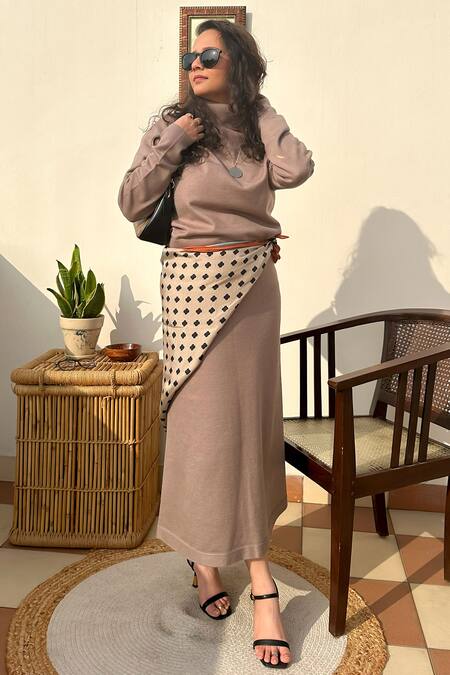 Shop_Thee Modern Roots_Black Silk Dark Romance Scarf _Online_at_Aza_Fashions