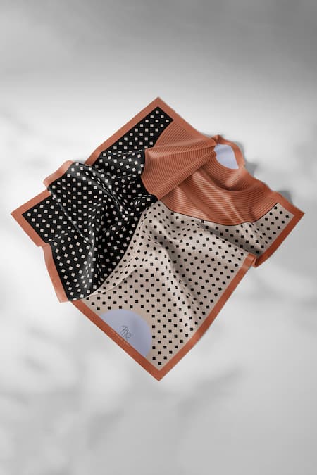 Thee Modern Roots_Black Silk Dark Romance Scarf _at_Aza_Fashions