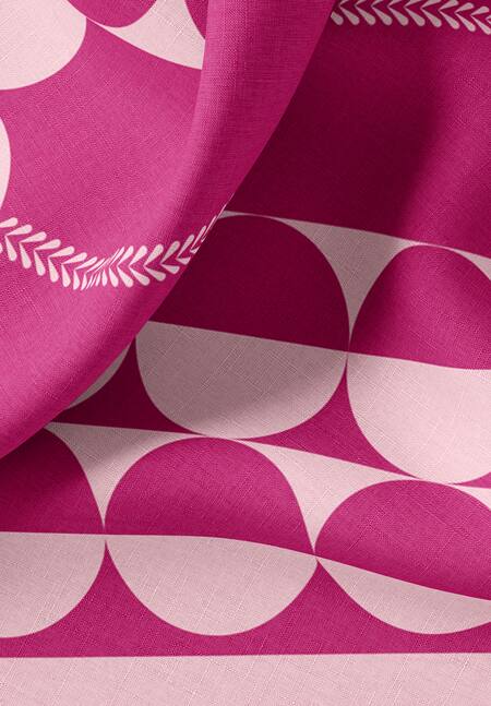 Shop_Thee Modern Roots_Fuchsia Cotton Eternal Loop Stole_Online_at_Aza_Fashions