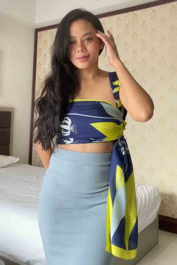 Buy_Thee Modern Roots_Blue Silk Tropical Bliss Stole _Online_at_Aza_Fashions